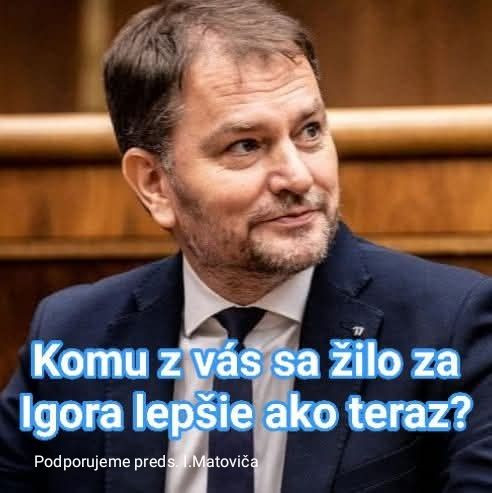 Však máme vládu bez Igiota